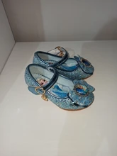 Zapatos de cuero, de tacón alto y de la princesa Elsa para niñas, sandalias para niños, sandalias de fiesta, calzado para niñas, tallas 24-36