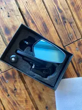 Espejo retrovisor de extremo de barra de aluminio, cristales universales para manillar de motocicleta, 7/8 pulgadas, 22mm, 2 uds.