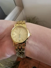 Oro par reloj mujer relojes de cuarzo moda impermeable completa de acero inoxidable relojes de pulsera Parejas Regalos L1014 de los hombres