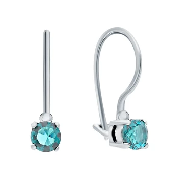 Silver earrings with cubic zirconium sunlight sample 925 
Silver earrings with cubic zirconium sunlight sample 925