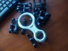 CNC Tripod Butterfly Clip Clamp 2 3 Open Hole Diving Light Bracket Connector Ball Head