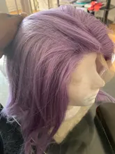Fashion-Peluca de cabello humano con cierre frontal para mujer, pelo Remy Color rubio, Morado, rosa, prearrancado, barata, parte Bob corto, 180% T