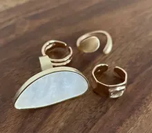 Simple anillos abiertos para las mujeres de Color oro de moda coreano femenino callejero anillos de boda ajustable dedo nudillo de la joyería regalos
