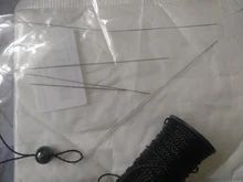 Agujas para adornos de cuentas, herramientas de acero inoxidable con apertura Central curvada, alfileres para hilo de cuentas, fácil fabricación de joyas, 5/1 Uds.