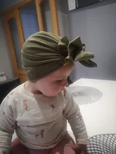 Gorro anudado con lazo sólido para bebé, niño y niña, accesorios para la cabeza, turbante para recién nacido, tocados para niños y adultos