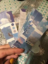 Mr.paper, 4 diseños, 40 unidades por lote, pegatinas Vintage de raya Simple de bolsillo, cinta decorativa, pegatinas para Scrapbooking, Bullet, diario, Deco