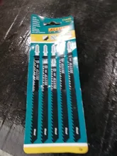 Uds alta calidad 5 uds Hcs HSS tierra dientes de corte recto T-MANGO hoja de sierra caladora para madera