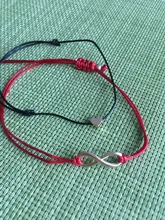 2 unids/set uno para ti, uno para mí juntos para siempre amor infinito encanto 8 pulsera cordel rojo pulseras de pareja de amantes deseo joyería