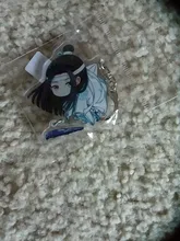 LLavero de aleación de Zinc acrílico con dibujos animados, accesorio decorativo portátil de moda, organizador de bolsa