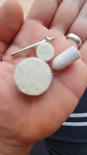 20pc/30pc/50pc de fieltro de lana pulido rueda redonda de Pad 3mm caña para Dremel herramienta rotativa Accesorios