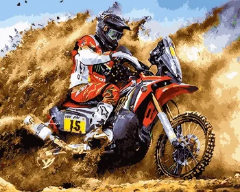 Painting by numbers GX 27374 motorcycle racing 40*50 
Painting by numbers GX 27374 motorcycle racing 40*50