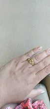 Anillo con iniciales de moda para mujer, sortija abierta con 26 letras de Color dorado, joyería de boda, regalo de cumpleaños