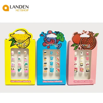 12 false nails adhesive Children with espampado, Artistic Nail for girls, tool MANICURE LANDEN NETSHOP
12 false nails adhesive Children with espampado, Artistic Nail for girls, tool MANICURE LANDEN NETSHOP