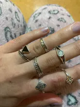 Tocona 10 unids/set Bohemia antiguo Flecha de tallado anillos conjuntos de nudillo anillos para las mujeres de la joyería de los hombres кольцо 4846