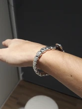 Anslow-pulsera de cristal rosa y azul para mujer, nuevo diseño hecho a mano, cuerda de envoltura, cuentas, regalo, joyería para mujer, LOW0735LB