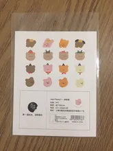 Mohamm-pegatina decorativa de PVC para Colegio estacionario tela creativa, oso de travestis, bonitos dibujos animados, serie, suministros, 1 Uds.