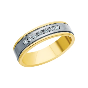 Gold wedding ring with diamonds sunlight sample 585
Gold wedding ring with diamonds sunlight sample 585