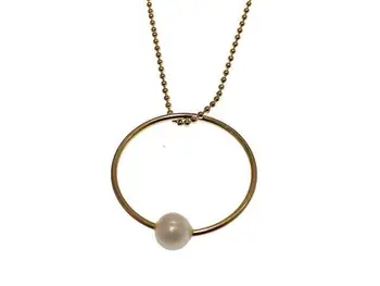 Gold silver choker ball chain and center hoop with Pearl
Gold silver choker ball chain and center hoop with Pearl