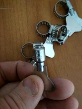 5 unids/lote de acero inoxidable 304 de abrazadera de manguera de accionamiento de gusano-Tubo de combustible Clips para tubo de agua