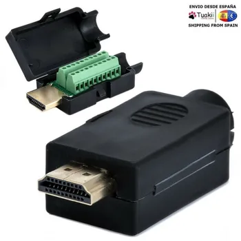 Hdmi 19P Plug connector Breakout solder terminals with cover Kit
Hdmi 19P Plug connector Breakout solder terminals with cover Kit