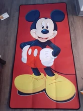 Alfombra de juego de Minnie y Mickey Mouse para niños y niñas, 80x160cm, tapete de puerta para jugar en el dormitorio o en el gimnasio