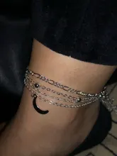 17 millas multicapa Vintage corazón infinito mapa pulseras para las mujeres 2020 Luna estrella pulsera de tobillo en la pierna de verano joyería para pie de playa