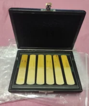 Estuche de caña para saxofón, para 6 lengüetas, 4,72x3,54x0,79 pulgadas