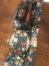 Shsby marca única damas flor tela de reloj de las mujeres de la moda reloj de vestir de tela de alta calidad reloj dulce reloj de pulsera de niñas