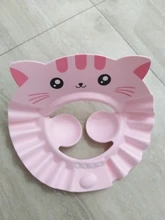Gorro de ducha, gorro ajustable para lavar el cabello para recién nacidos, protección de los oídos para niños, protector para champú, cubierta para la cabeza del baño