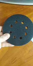 Almohadilla de interfaz de esponja suave de 8 agujeros para lijado, discos de lijado de gancho y bucle para pulido de superficie irregular, 5 pulgadas (125mm), 2 uds.