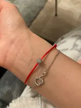 CHSXY-pulsera de cuerda de hilo rojo de la amistad de la suerte, abalorio de bola de circón cúbico de alta calidad, joyería tejida a mano minimalista
