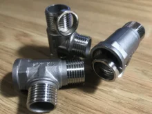 Butt-Joint-Adapter Coupler-Plumbing-Fittings Reducing Elbow Thread Stainless-Steel Female