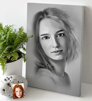 Personalized Women 'S Charcoal Artistic Portrait Design Canvas Table 30x50cm-5
Personalized Women 'S Charcoal Artistic Portrait Design Canvas Table 30x50cm-5