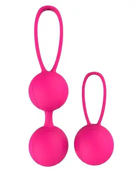 Set pink vaginal balls PLEASURE BALLS EGGS DUO BALL SET 
Set pink vaginal balls PLEASURE BALLS EGGS DUO BALL SET