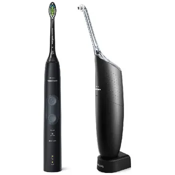 Set of irrigation and electric toothbrush Philips AirFloss Pro/Ultra and Sonicare hx8424/32 Black 
Set of irrigation and electric toothbrush Philips AirFloss Pro/Ultra and Sonicare hx8424/32 Black