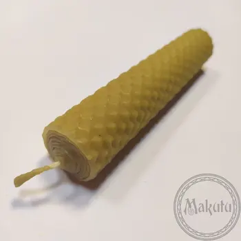 Candle of вощины with oil basil (money)
Candle of вощины with oil basil (money)