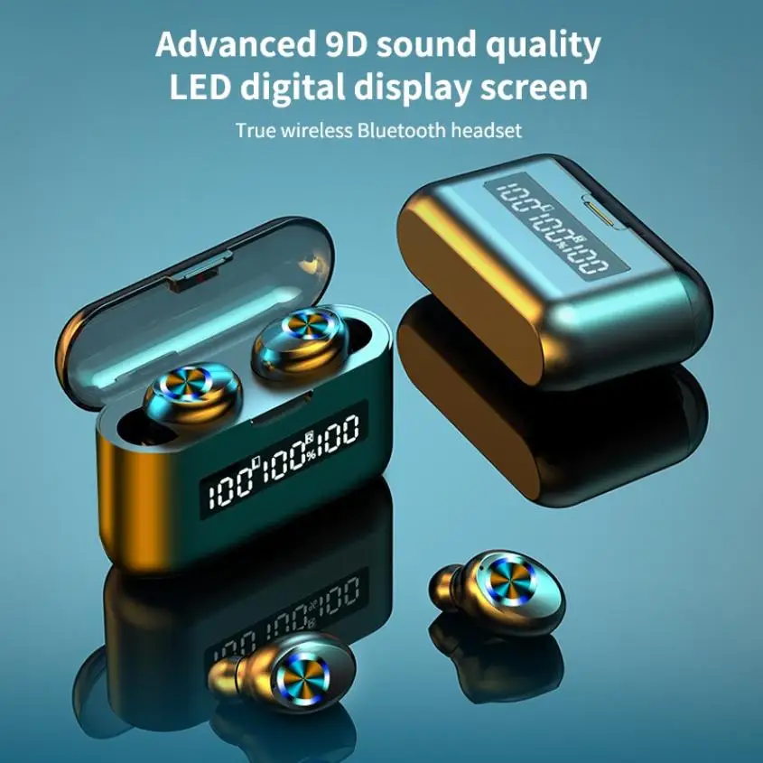 X35 2000mAh Digital Display Touch 5.0 Bluetooth Earphone IPX7 Waterproof Earpieces 9D Sound Earbuds for Phone Emergency Charging
X35 2000mAh Digital Display Touch 5.0 Bluetooth Earphone IPX7 Waterproof Earpieces 9D Sound Earbuds for Phone Emergency Charging
