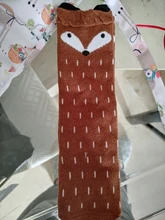 Calcetines de algodón suave infantil con dibujos de zorros, Unisex, para bebé, 1 par