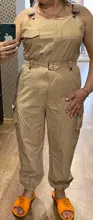 Mono con tirantes para mujer, peto holgado, monos largos, pantalones Cargo con bolsillos sólidos, ropa informal para mujer