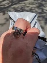 Anillo chapado en oro rosa para niña y mujer, sortijas de acero inoxidable con abalorio, joyería de corazón dulce para mujer, regalo de varias tallas