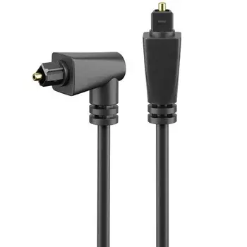 Cable de audio digital toslink macho acodado 1 M Negro
Cable de audio digital toslink macho acodado 1 M Negro