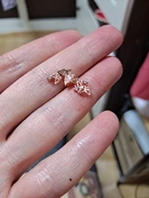 Foxanry-pendientes de tuerca de mariposa hechos a mano para mujer, pendiente de cristal plateado de Ley 925, para parejas, regalos de joyería de fiesta