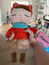 Metoo-conejo de peluche de felpa para niñas, conejo, ciervo, ballet, chica sirena, regalo de cumpleaños y Navidad