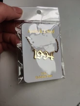 Collar de acero inoxidable con número de año para mujer y niña, Gargantilla con letras del 1987 al 2010, regalo de cumpleaños