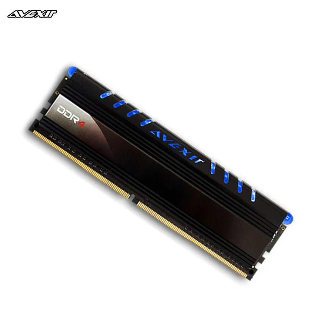 Оперативная Память ddr4 8G(2x4 ГБ) 2133 МГц серия Avexir Core синий светильник dimm | Компьютеры