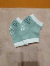 0-18 meses de bebé Anti-slip rodilla rodilleras protectores arrastrándose Anti-Slip rodilleras de gateo Terry grueso de malla transpirable