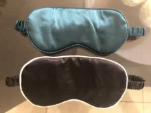1 Uds alta calidad pura seda sueño descanso ojo máscara antifaz acolchado opaco de relajarse suave portátil ayuda vendas nuevo 2020