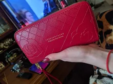 Monederos de teléfono para mujer, billetera grande para mujer, de cuero, larga, Retro, con doble cremallera, D-7992