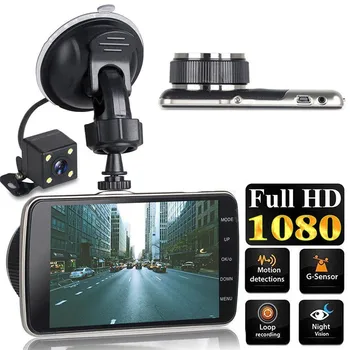 4" Car DVR Dash Camera Rear View Video Recorder Full HD 1080 170 ° Wide Angle NIght Vision G-sensor Loop Recording Registrar DVR
4" Car DVR Dash Camera Rear View Video Recorder Full HD 1080 170 ° Wide Angle NIght Vision G-sensor Loop Recording Registrar DVR