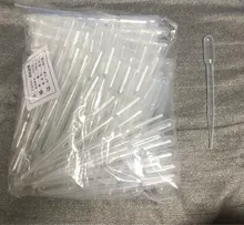 Pipeta transparente desechable para uso en laboratorio, gotero de transferencia de plástico seguro, de 3ML, 100 Uds.